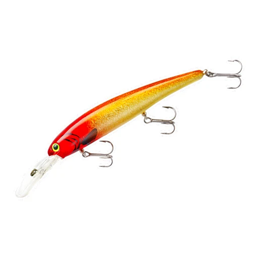 BANDIT LURES Walleye Deep Minnow Jerkbait Fishing Lure, Fishing Accessories, Dives ro 27-feet Deep, 4 3/4', 5/8 oz, Clown, (BDTWBD230)