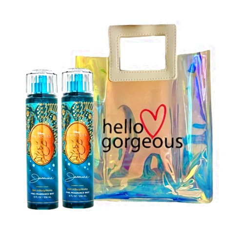 Generic Jasminee - White Barn - Bath Body/Work - PRINCESS- 2 Piece Bundle - Premium Beauty - Full Size and Hello Gorgeous Gift Bag (Packaging May Vary)