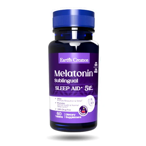Earth's Creation Melatonin 5 mg Sublingual (Cherry Flavor)
