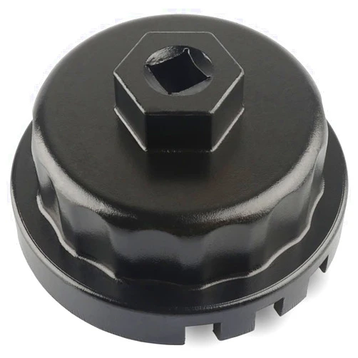 Allmotorparts Oil Filter Wrench Tool 64MM 14 Flute, Compatible with Toyota Lexus Scion 2.0 To 5.7L - 4Runner Avalon Camry Highlander Land Cruiser RAV4 Sequoia Sienna Tundra Tacoma, ES350 GS350 IS350 RX350, More