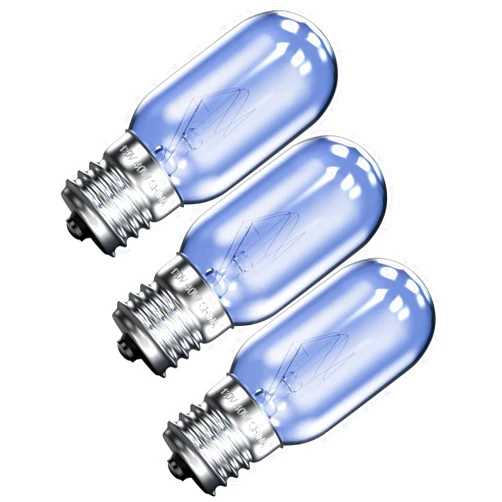 AXKJEVY Refrigerator Light Bulb 40 Watt 297048600 241552802 Compatible with Frigidaire Kenmore Whirlpool Electrolux KitchenAid Fridge Light Bulbs Replacement Freezer Bulb T8 E17 Lamp (3)