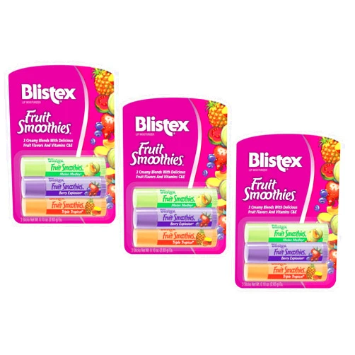 Blistex, Fruit Smoothies, 3 Sticks.10 oz (2.83 g) Each - (Pack of 3)