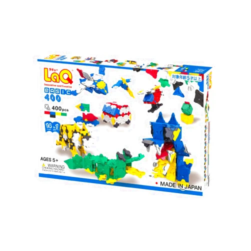LaQ Basic 400 FIRST SET| 400 Pieces | Age 5+ | Creative, Educational Construction Toy Block | Made in Japan