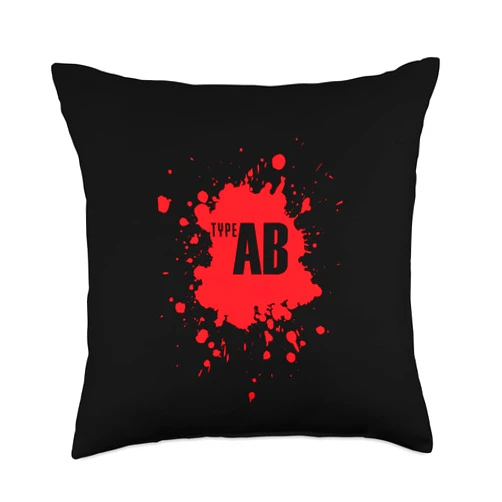 blood group blood inheritance rhesus factor genes Blood Type AB Rhesus Factor Heart Throw Pillow, 18x18, Multicolor