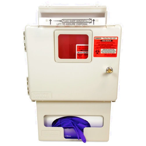 7Magic Unimed-Midwest, Inc. Sharps 5 Quart Wall Mount in-Room Cabinet