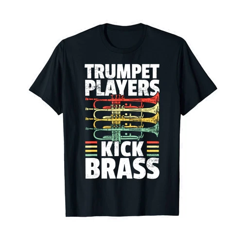 Trumpeter Gifts & Marching Band Accessories Trumpet Player Brass Band Brass Music Trumpeter T-Shirt