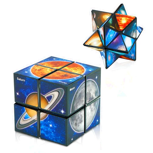 Euclidean Cube Star Cube Magic Cube Set, 2 in 1 Yoshimoto Cube for Kids and Adults, Toy for Boys and Girls Ages 8-12