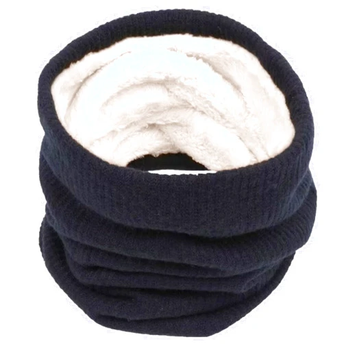 Chalier Infinity Scarf Winter Double-Layer Neck Warmer Knit Fleece Lined Circle Loop Scarves Gifts