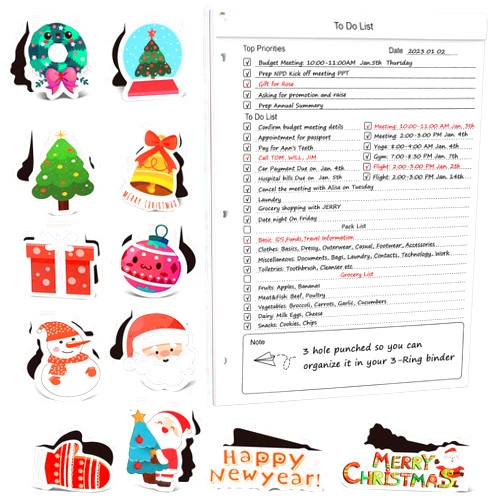 UpUDo 12 Pack Magnetic Bookmark, To Do List Notepad 8.5