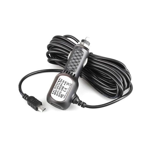 PATILWON Mini USB Dash Cam Power Cord Adapter 11.5Ft Car Charger Cable Dashcam Power Lead for GPS Navigation, Sat Nav, DVR, Digital Camera