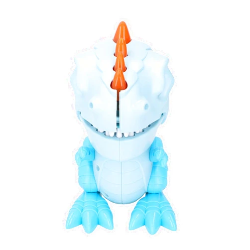 Pilipane Dinosaur Teeth Game with Lights Sound Effects Funny Biting Finger Toy Interactive Biting Dentist Game (Blue)