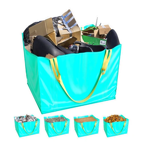 Skywin- Dumpster Bag 45 Inches, Reusable Yard Waste Bags, Foldable Yard Waste Container, Trash Bag for Waste Management, Multiple Times Use During Renovations, Can Hold Up to 1650 lbs