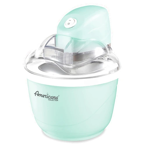 Elite Gourmet Maxi-Matic EIM-520 Automatic Easy, Homemade Electric Maker, Ingredient Chute, On/Off Switch, No Salt Needed, Creamy Ice Cream, Gelato, Frozen Yogurt, or Sorbet, 1 Quart, Blue