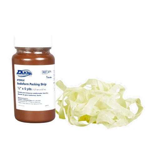 Dukal Wound Packing Strips Impregnated with Iodoform 1/2