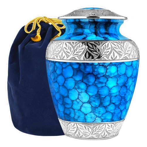 Trupoint Memorials Handcrafted Cremation Urn, Large Burial Urns for Adult Male and Human Ashes Adult Female, Funeral Decorative Urns - Urn Up to 200 LBS