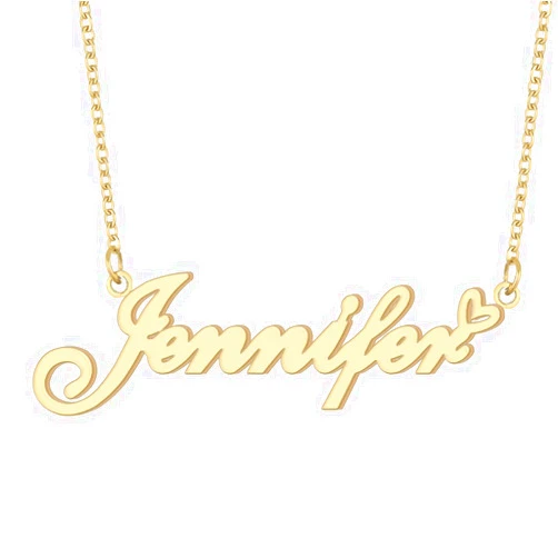 GR859C Personalized Name Necklace for Women Custom Stainless Steel Necklace with Adjustable Chain Gift for Her Wife Mother Day Birthday Christmas