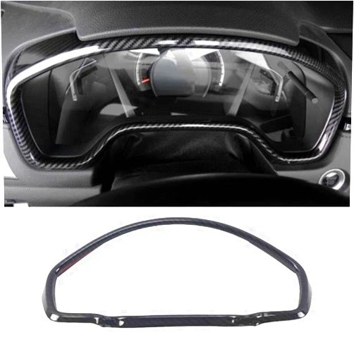 CEBAT Automotive Dashboard Instrument Panel Dial Cover Frame ABS Carbon Fiber Inner Decorative Moulding Trim Accessories For Honda CRV 2017 2018 2019 2020 2021 2022