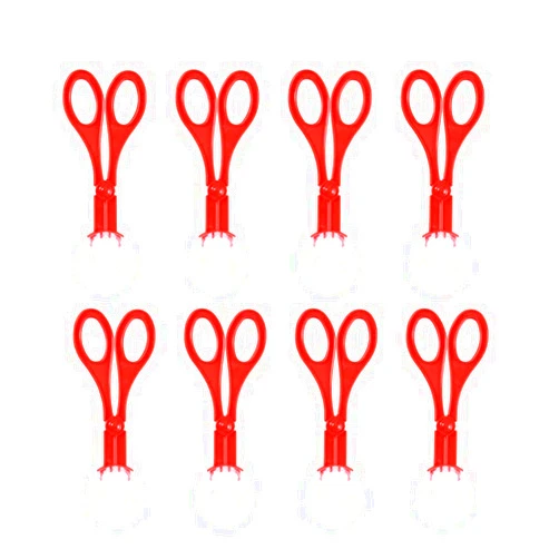 TOYANDONA Insects Catcher | Handy Scoopers 8 Pieces - Tongs Multifunctional Collection Toy for Kids (Red)