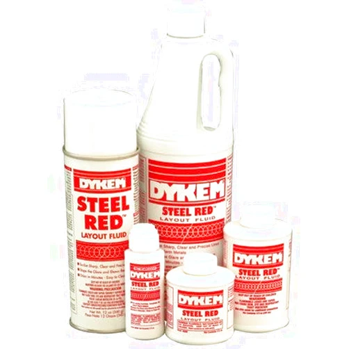 Dykem Layout Fluids - 16oz. spray steel red layout fluid [Set of 12]