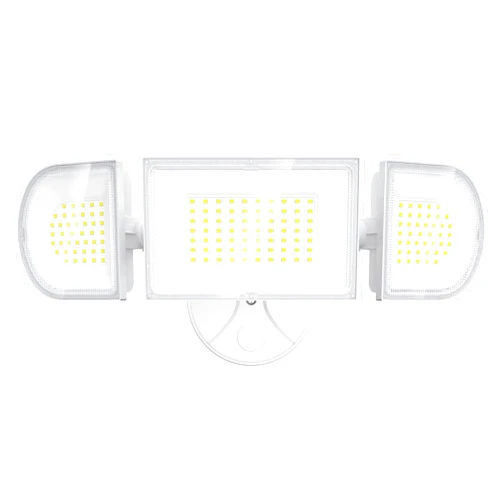 iMaihom 100W Flood Lights Outdoor, 9000LM Ultra Bright LED Flood Light Outdoor, 3 Adjustable Heads Security Lights, IP65 Waterproof Outdoor Flood Light, 6500K Floodlight for Yard Garage Court (White)