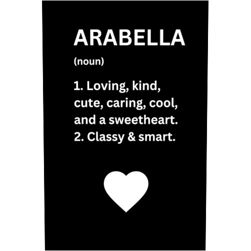 Morrison Oburu Naruse Arabella Definition Personalized Name: Great gift for Arabella | Notebook for Girls and Women called Arabella