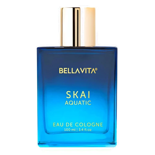 Bella Vita Luxury BellaVita Luxury SKAI Aquatic Unisex Cologne (3.48 fl.oz) Gift | Unisex Fresh Cologne Perfume | Long-Lasting Body Mist with Bergamot & Pink Pepper | Clean, Natural & Cruelty-Free Vanilla Perfume