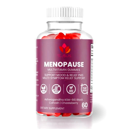 ThePHnMe Menopause Gummies with Black Cohosh & Ashwagandha KSM-66 – Organic Supplement for Women's Wellness – 60 Count