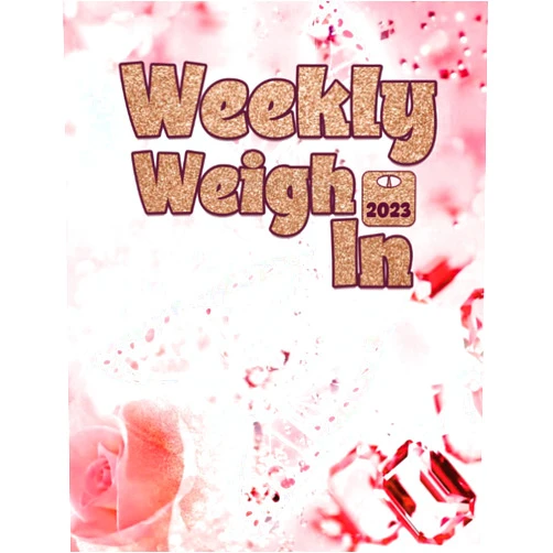 Mina Creations Weekly Weigh In: A Simple Log Book To Track your Weekly Weight Loss, Weekly Weigh In journal, Size & Fitness,