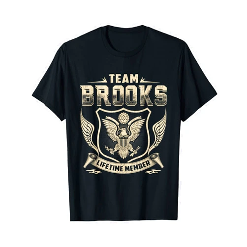 Brooks Name Designs Tees.08BM Brooks Last Name Shirt Team Brooks Lifetime Member T-Shirt
