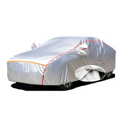 HSMJINFANXG Car Cover Waterproof Outdoor for Citroen C5X, Full Car Cover Custom All Weather Protection Dustproof with Zipper and Windproof Rope(Silver)
