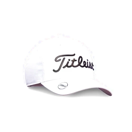 Titleist Players Performance Ball Marker Mens Golf Hat White/Black 10