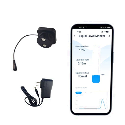 EPTTECH Smart TLC2326 Tuya Liquid Level Monitor APP Oil Water Indoor IP65 Alarm Sensor Household Indicator Ultrasonic Well Monitoring System WiFi Micro Detector