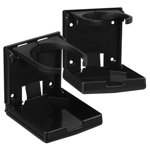FUNOMOCYA 2 Pcs Foldable Car Cup Holder Car Bottle Holder Foldable and Adjustable for Water Drinks Coffee Juiceuniversal Car Cup Holder Black
