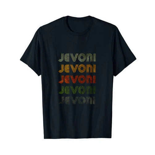 Love Heart Jevoni Nametag Love Heart Jevoni Tee Grunge Vintage Style Black Jevoni T-Shirt