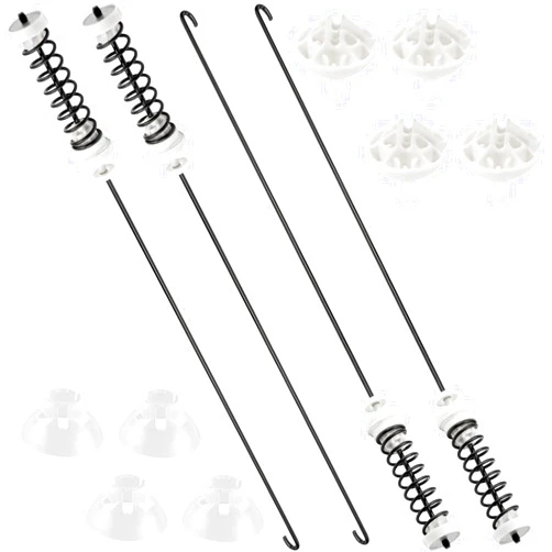 AMI PARTS W10780048 Washer Suspension Rod Kit Updated by AMI PARTS - Compatible with Ken-more Whirl-pool Roper Washing Machine WTW4800XQ4 WTW4800XQ1 ATW4675YQ1, Includes 4 Suspension Rods and Ball Cups