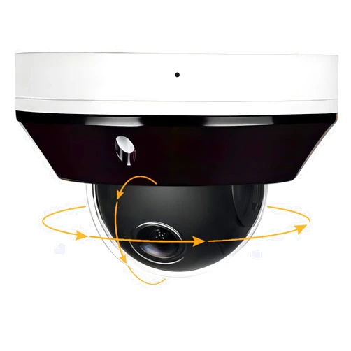 Real HD 6MP Mini PTZ Dome PoE IP Camera Outdoor with Pan Tilt, 3X Zoom, 2.8-8mm Motorized Varifocal Lens, H.265, IP66, ONLY Compatible with Hik Vision and Uniview NVR, NDAA Compliant