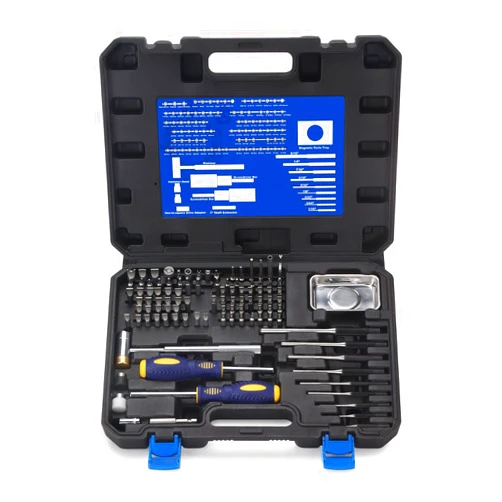 BULLTOOLS Precision Screwdriver Set, 100-Piece Torque Screwdriver Engineering Repair Kit, Roll Pin Punch Set with Magnetic Screwdriver Handle and Storage Case for Maintenance