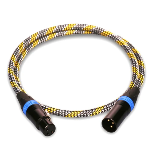 Aperion Audio Premium Balanced XLR Cables for High-End Audio/Home Theater Systems, Pure Copper Connectors and Heavy-Duty Shield - XLR Male to XLR Female (Single) (3FT)