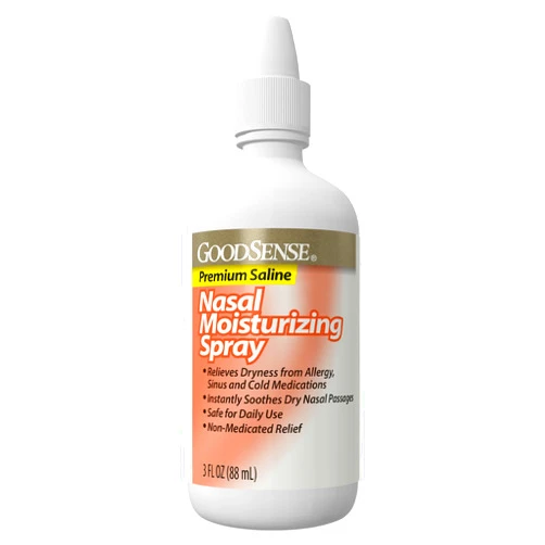 GoodSense Premium Saline Nasal Moisturizing Spray, Instantly Soothing Nose Spray, Non-Medicated Relief, Relieves Dryness