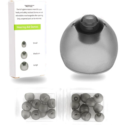 ZarEpsilonyx Phonak Hearing Aid Domes,20 pcs Phonak Vented 4.0 Hearing Aid Domes Hearing Aids Domes for Phonak Audeo Marvel Paradise Lumity Accessory Small Size (0.29inch=7.5mm) (Vented 4.0 Dome Large)