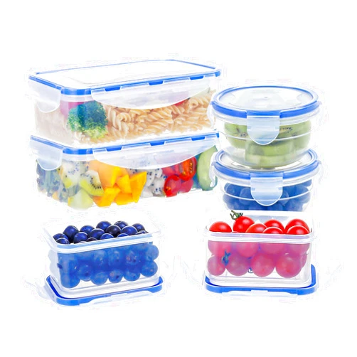 KIGI [6 PACK] 39OZ/10Z/6OZ Mixed Sized Food Storage Containers Set with Lid Airtight Meal Prep Containers Leak-Proof Bento Box,Microwave Safe