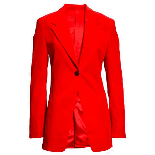 Lacoac Women's Velvet Tuxedos Blazer Notch Lapel Suit Coat One Button Wedding Daily Party Banquet