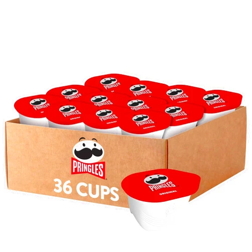 Pringles Potato Crisps Chips, Lunch Snacks, On-the-Go Snacks, Original (36 Cups)