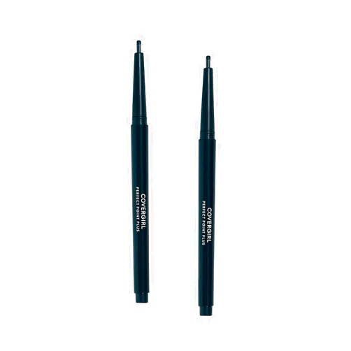 Covergirl Perfect Point Plus Self-Sharpening Eyeliner Pencil, Black Onyx, Pack of 2 (Packaging May Vary)