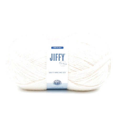 Lion Brand Yarn Jiffy Bonus Bundle, Acrylic Yarn for Crochet, Cream, 1 Pack