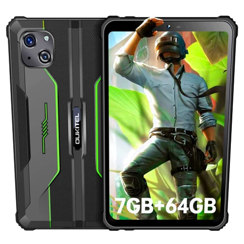 OUKITEL RT3 Rugged Android 12 Tablet, 8 Inch Waterproof-Tablet, Octa Core 7GB+64GB 1TB Expandable,5150mAh Battery Industrial Tablet PC, 16+8MP Camera, IP68&IP69K Tablets, 4G Dual SIM/5G WiFi/BT5.3/GPS