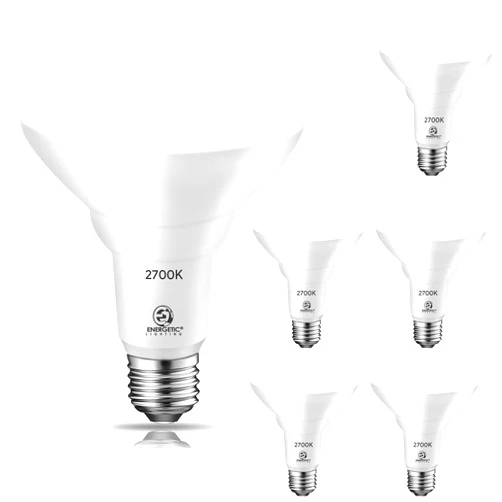 E ENERGETIC LIGHTING Energetic 6 Pack 75W BR30 LED Recessed Light Bulb, Dimmable, 900 Lumens, 2700K Soft White, E26 Base, Indoor Flood Light for 5/6 Inch Cans, UL Listed