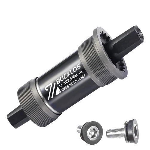 BUCKLOS Bike Square Taper Bottom Bracket - 68/80/90/100/110/120x110.5 113 116 118 122.5 127 140 152 156 166 174mm Bicycle BSA Brackets for Mountain/MTB/Road/Fat Bike/Ebike
