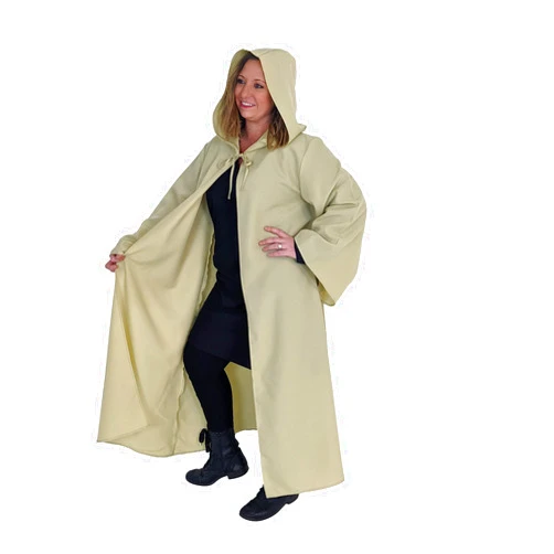 Everfan Adult Hooded Robe with Sleeves | Wizard, Jedi, Monk, Medieval Cosplay Cape, LARP Halloween Costume for Adults