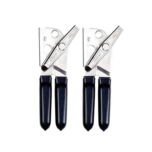 EZ PICK UP EZ-DUZ-IT Deluxe Can Opener with Black Grips (Set of 2)